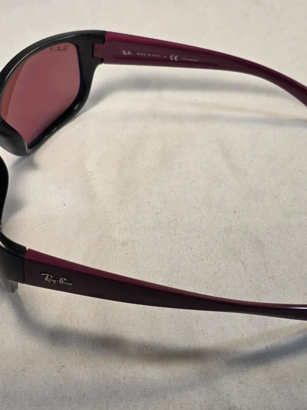 Ray-Ban Sunglasses Maroon and Black Men's rb4300 6434